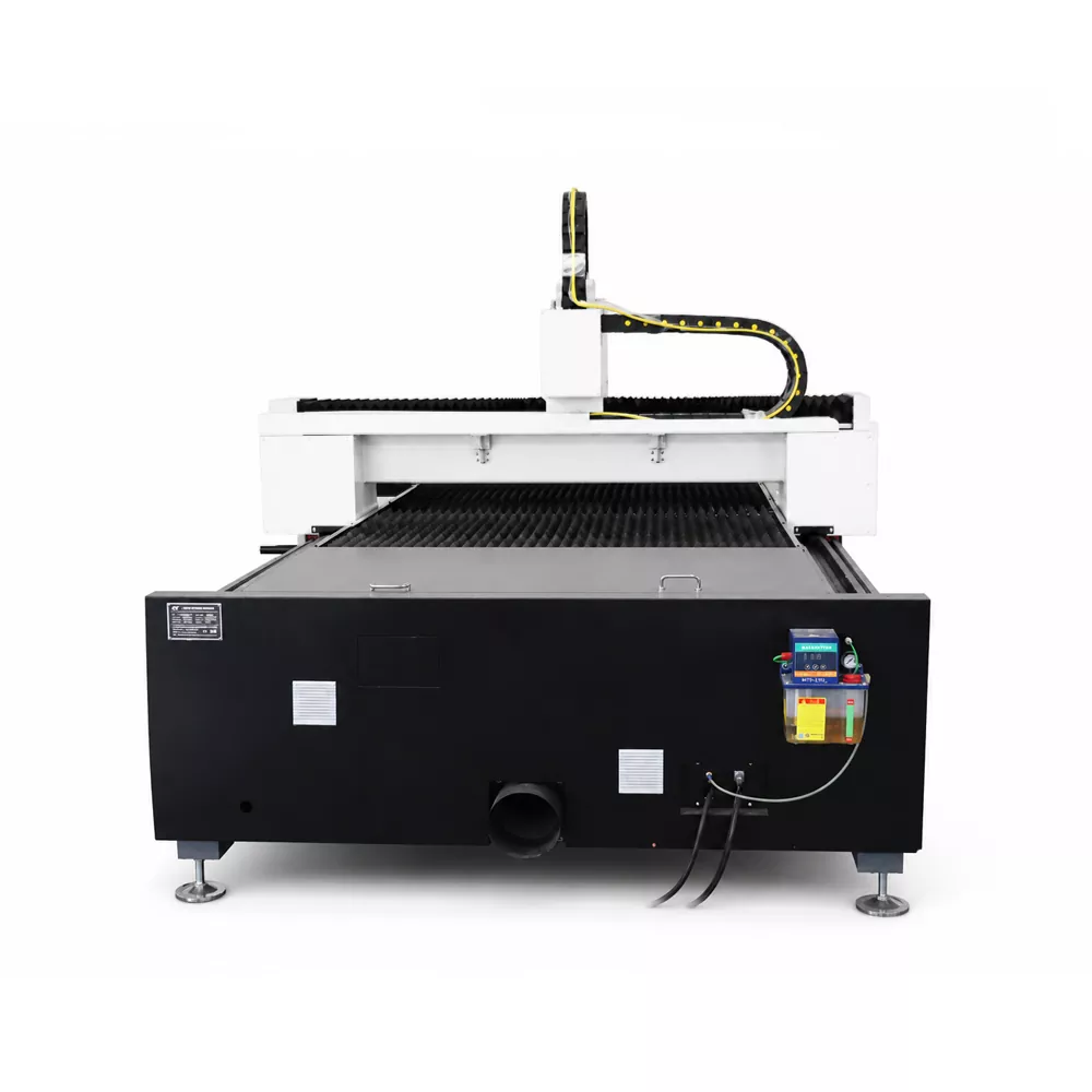 Meaisín Gearradh Léasair Fiber Flatbed CNC